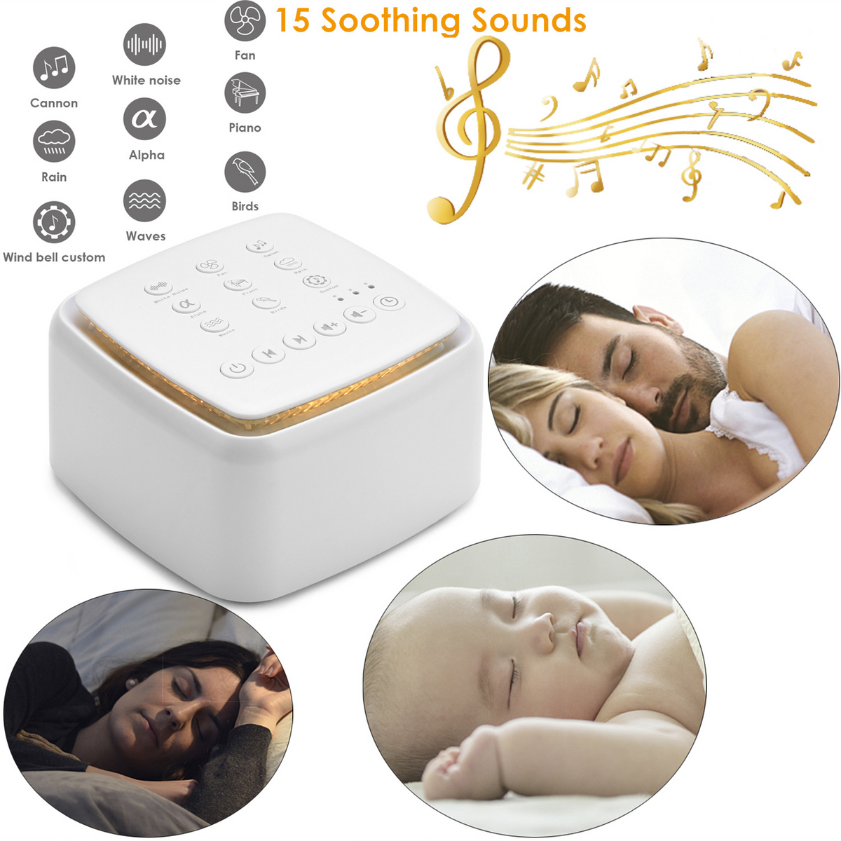 SomnaGo Rechargeable White Noise Machine